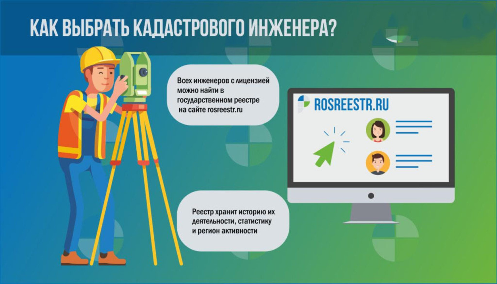 Выбираем кадастрового инженера самостоятельно.